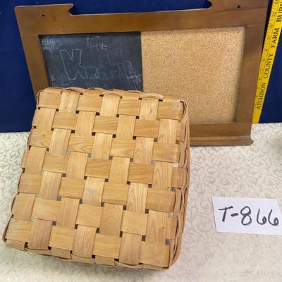 Basket and Chalk Board