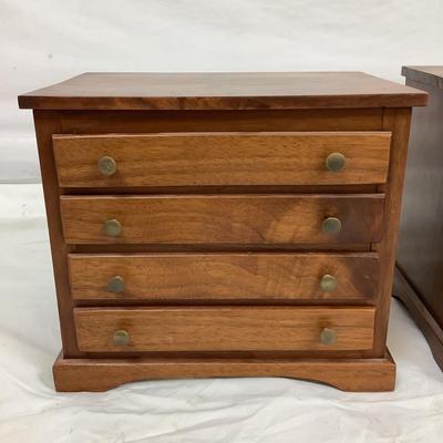 6325 Small Handmade Wood Jewelry Box