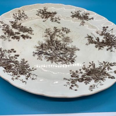 Pastorale Toile de Jouy platter