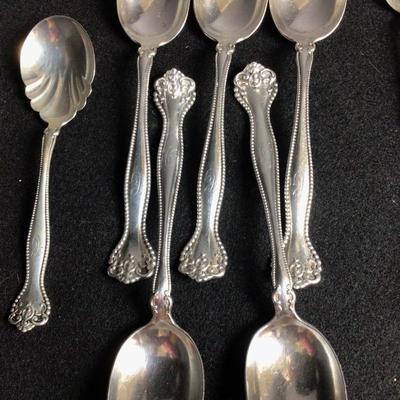 6327 Set of 12 Sterling Spoons