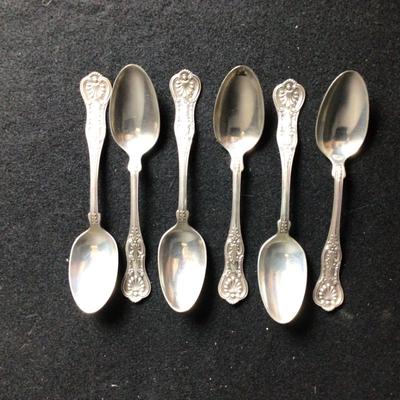 6328 Set of 6 Sterling Teaspoons
