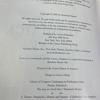 Dominick Dunne Books