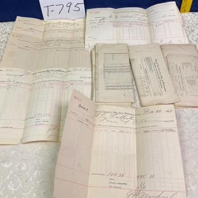 Tax receipt for 1887 and up.