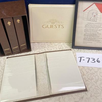 Guest Book and Photo Albums