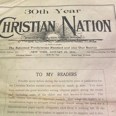 Christian Nation from 1914