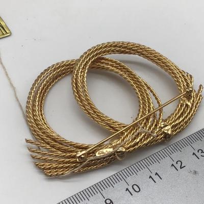 Napier Brooch Gold Tone with Tags