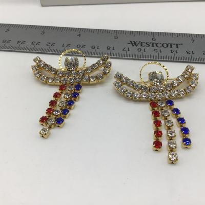2 Angel Rhinestone Pins