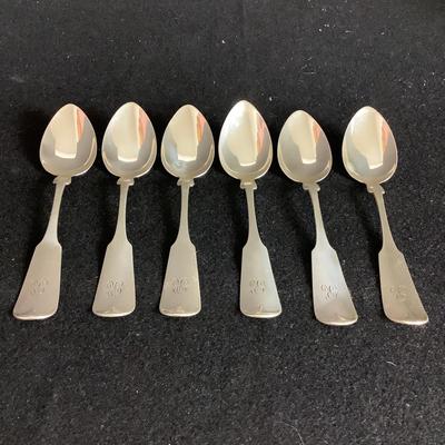 6334 Six Sterling Spoons Birmingham England H.O Hurlburt & Sons