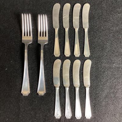 6336 Gorham Sterling Fair Fax Pattern Forks & Knives
