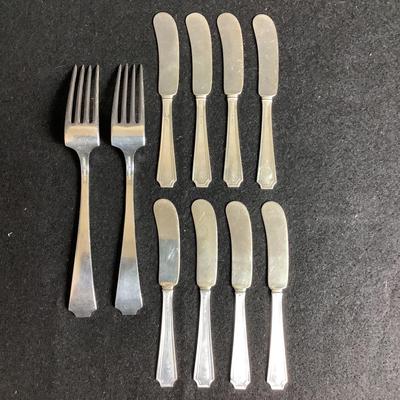 6336 Gorham Sterling Fair Fax Pattern Forks & Knives