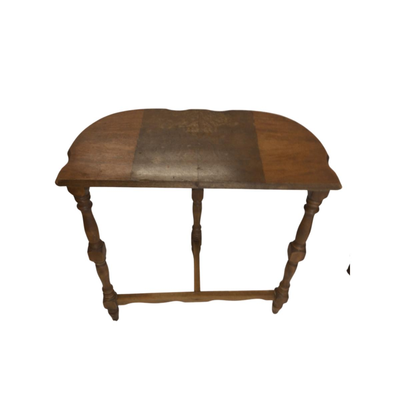Lot. 6293. Art Deco Smoking Stand and Half Round Console Table