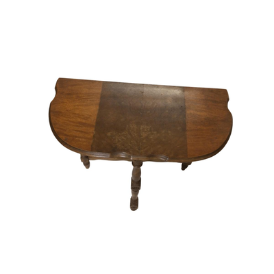 Lot. 6293. Art Deco Smoking Stand and Half Round Console Table