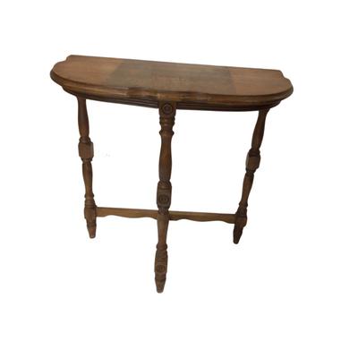 Lot. 6293. Art Deco Smoking Stand and Half Round Console Table