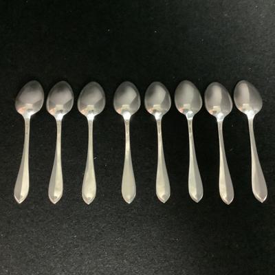 6338 Set of 8 Sterling Demitasse Spoons