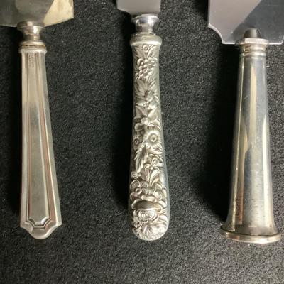6339 Lot of 6 Assorted Sterling Handled Flatware