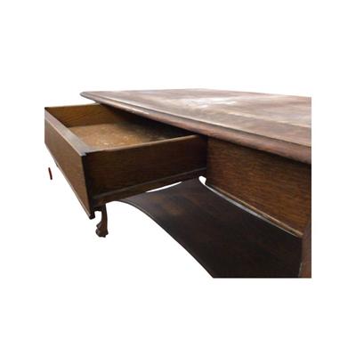 Lot. 6298. Quarter Sawn Oak Library Table