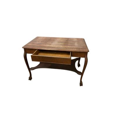 Lot. 6298. Quarter Sawn Oak Library Table