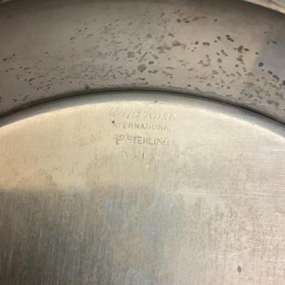 6341 Sterling Wild Rose by International Sterling Nut Bowl