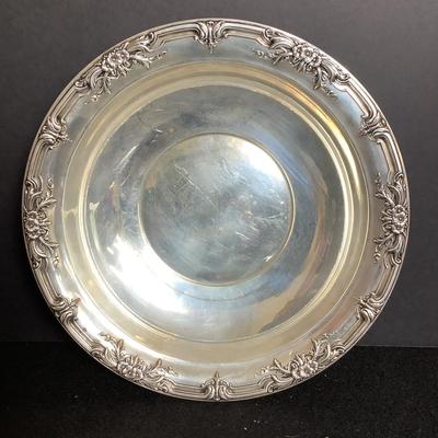 6341 Sterling Wild Rose by International Sterling Nut Bowl