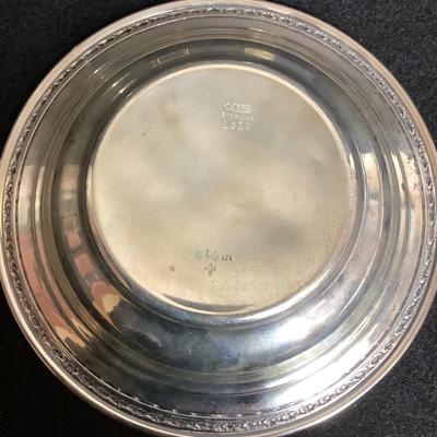 6347 Sterling Butter Dish/Sterling Bowl/Sterling Mayan Coaster