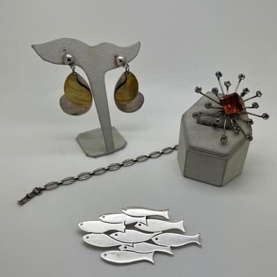 6380 Lot of Vintage Silver Jewelry