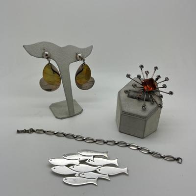 6380 Lot of Vintage Silver Jewelry