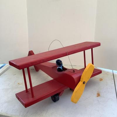 Lot.6291. Handmade Wooden Airplane