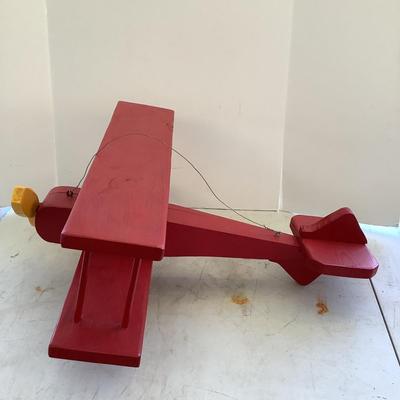 Lot.6291. Handmade Wooden Airplane