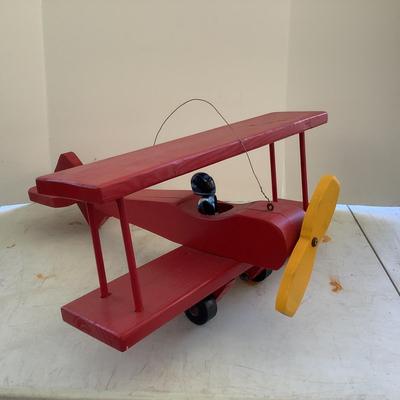 Lot.6291. Handmade Wooden Airplane