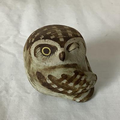Lot 6358. Italian, Hand Painted Ceramic Ink Well, Italian Hand Painted Creamers, Hand Painted Owl