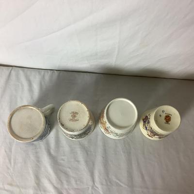 Lot 6359. Antique Queen Elizabeth Coronation Beakers & Mug