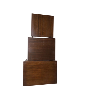 Lot. 6289. Set of Three Mahogany Stacking Tables