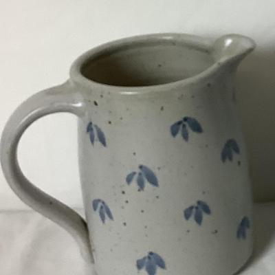 Lot. 6360 Staffordshire Creamer,  Crock Pitcher,  Ceramic Sugar Jar