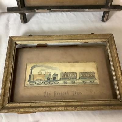 Lot 6368 Four  Antique Woven in pure Silk by Thomas Stevens Framed Illustrations