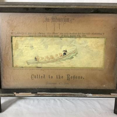 Lot 6368 Four  Antique Woven in pure Silk by Thomas Stevens Framed Illustrations