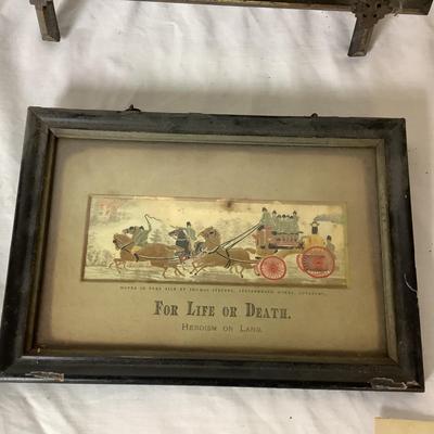 Lot 6368 Four  Antique Woven in pure Silk by Thomas Stevens Framed Illustrations