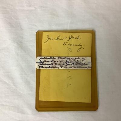 Lot. 6371. Authentic Photograph of Jackie & Jack (John) Kennedy, 1915 Calendar, Newspaper Article of Lindbergh
