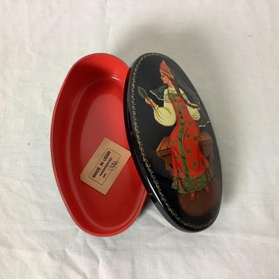 Lot 6372. Hand Painted Lacquered Box from USSR,  Signed by Artist / Pen Stand