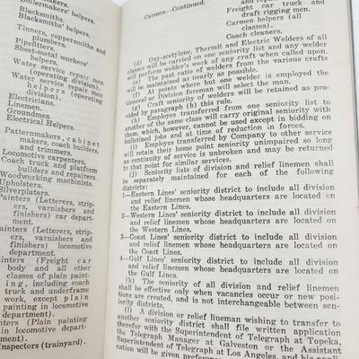 ANTIQUE ATCHISON & TOPEKA SANTA FE RAILROAD MANUELS