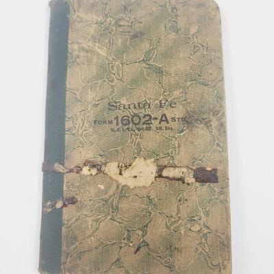 PAIR OF 1920S RAILROAD NOTE BOOKS W/ NOTES