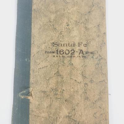 PAIR OF 1920S RAILROAD NOTE BOOKS W/ NOTES