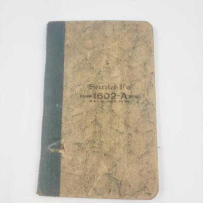 PAIR OF 1920S RAILROAD NOTE BOOKS W/ NOTES