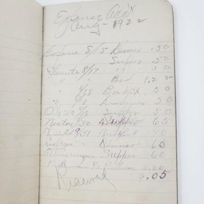 PAIR OF 1920S RAILROAD NOTE BOOKS W/ NOTES