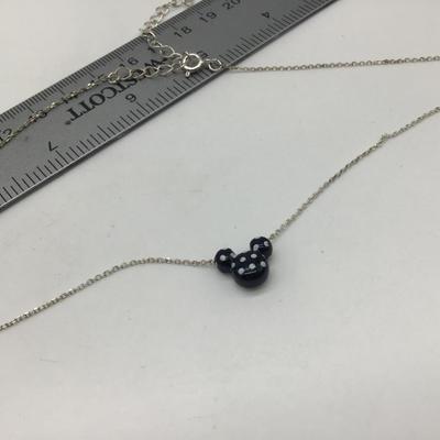 Glass Mickey Mouse Necklace