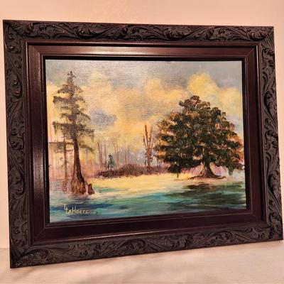 Lot #161  Original Painting on Canvas - "Quiet Bayou" - signed