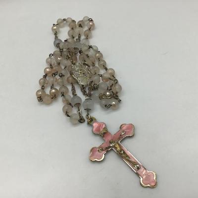 Vintage Glass Rosary