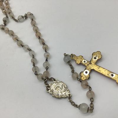 Vintage Glass Rosary