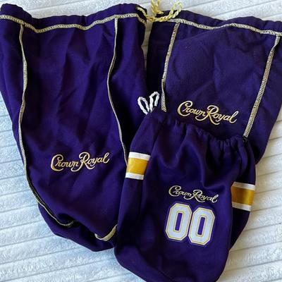 3 Crown Royal liquor bags