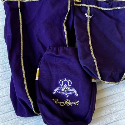 3 Crown Royal liquor bags