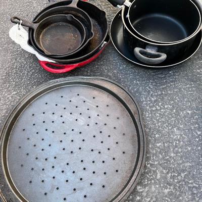 Used pots and pans cast iron